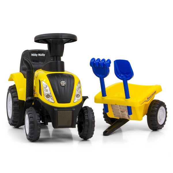 Дитячий трактор толокар Milly Mally New Holland T7, жовтий