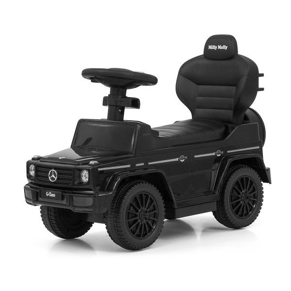 Дитяча машинка-толокар з ручкою Milly Mally Mercedes G350d, чорний