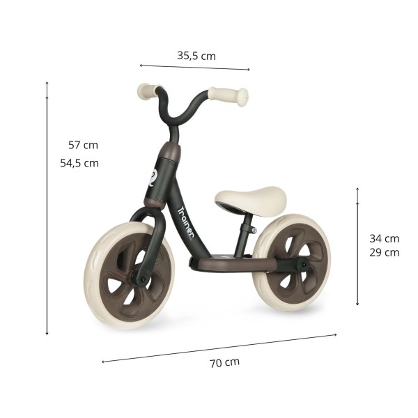 Біговел з колесами EVA Qplay Trainer, червоний
