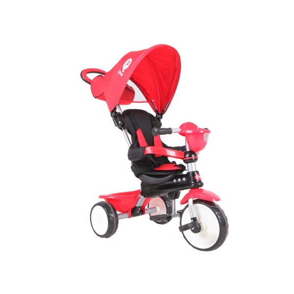 Триколісний велосипед-коляска Qplay Comfort, червоний