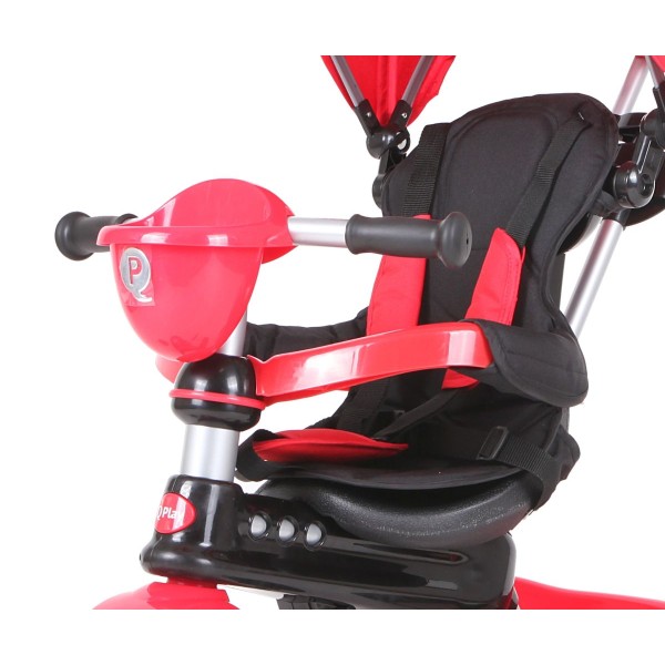 Триколісний велосипед-коляска Qplay Comfort, червоний