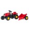 Трактор на педалі з причепом Rolly Toys Rolly Kid, червоний (012121)