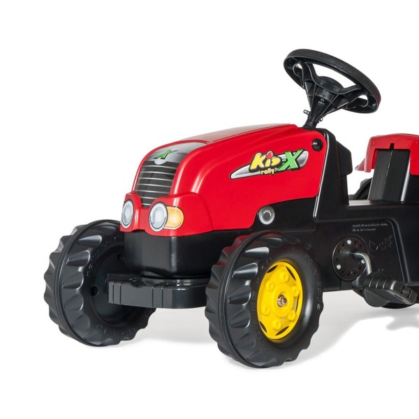 Трактор на педалі з причепом Rolly Toys Rolly Kid, червоний (012121)