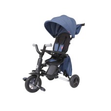 Триколісний велосипед-коляска Qplay Nova+ Rubber, синій