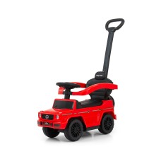 Дитяча машинка-толокар з ручкою Milly Mally Mercedes G350d, червоний