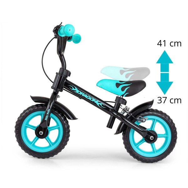 Біговел з гальмами Milly Mally Dragon, чорний