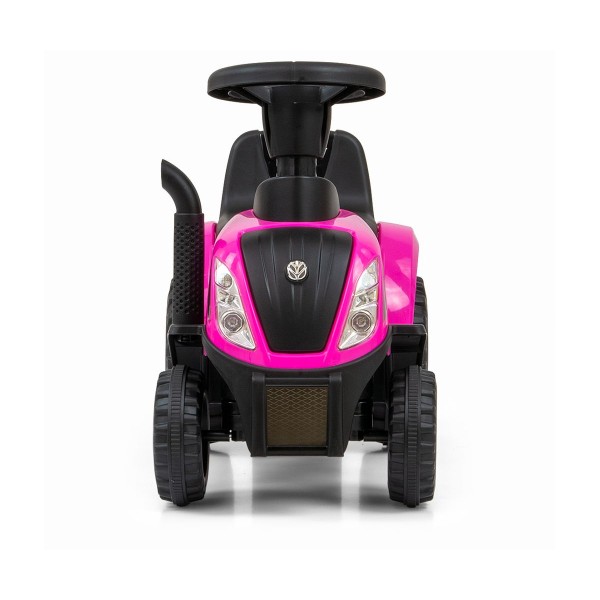 Дитячий трактор толокар Milly Mally New Holland T7, рожевий