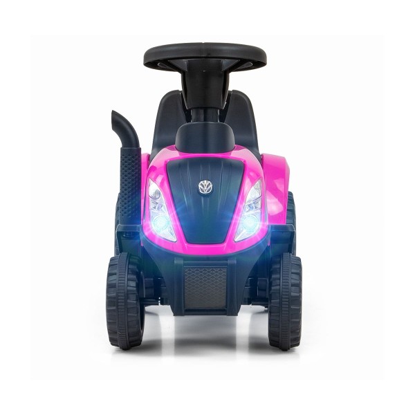 Дитячий трактор толокар Milly Mally New Holland T7, рожевий