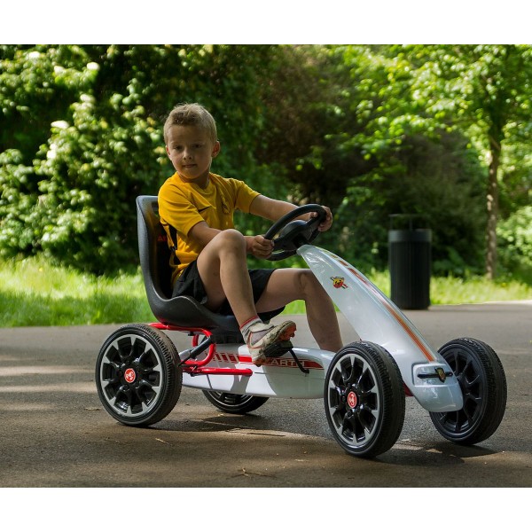 Дитячий веломобіль GoKart Milly Mally Abarth, білий