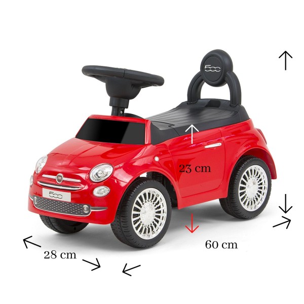Машинка толокар Milly Mally Fiat 500, червоний