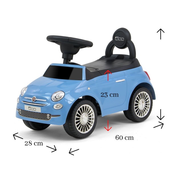 Машинка толокар Milly Mally Fiat 500, синій