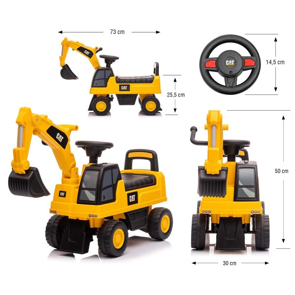 Дитячий екскаватор толокар Milly Mally CAT Excavator