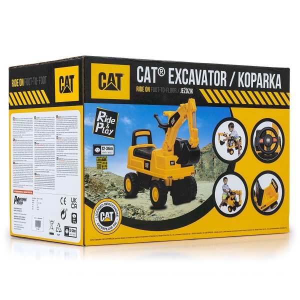 Дитячий екскаватор толокар Milly Mally CAT Excavator