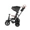 Триколісний велосипед-коляска Qplay Rito Deluxe Rubber, чорний
