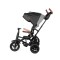 Триколісний велосипед-коляска Qplay Rito Deluxe Rubber, чорний