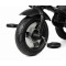 Триколісний велосипед-коляска Qplay Rito Deluxe Rubber, чорний