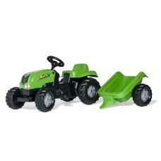 Трактор на педалі з причепом Rolly Toys Rolly Kid, зелений (012169)