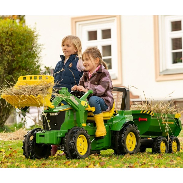 Причіп-напівсамоскид Rolly Toys Rolly Halfpipe John Deere (122165)