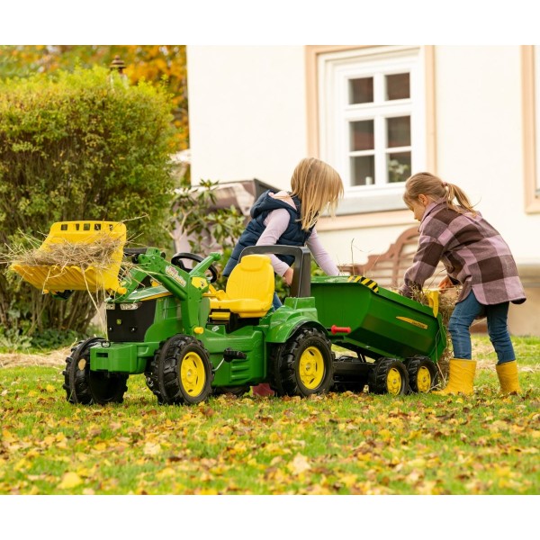 Причіп-напівсамоскид Rolly Toys Rolly Halfpipe John Deere (122165)