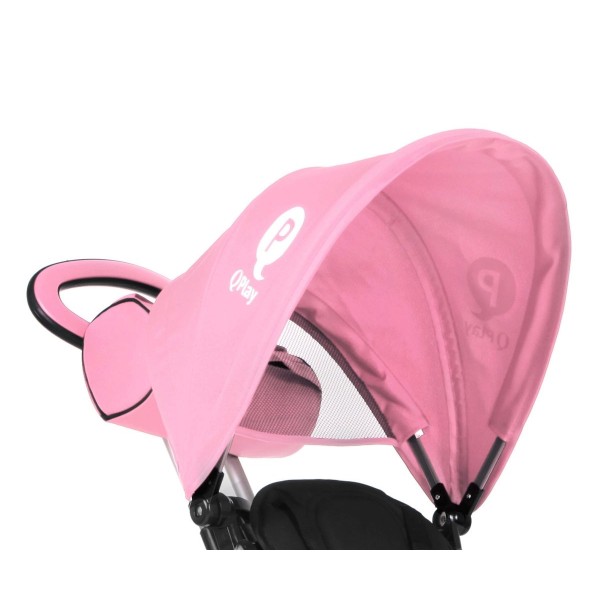 Триколісний велосипед-коляска Qplay Comfort, рожевий