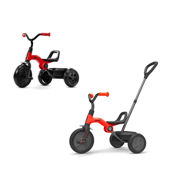 Триколісний велосипед з ручкою Qplay Ant Plus, червоний