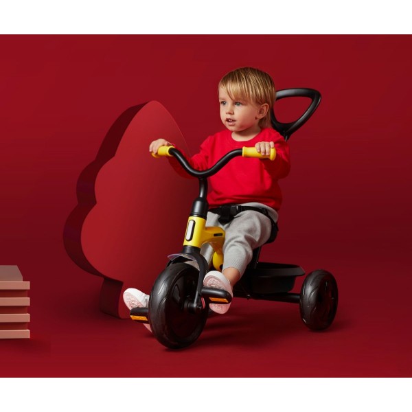 Триколісний велосипед з ручкою Qplay Ant Plus, червоний