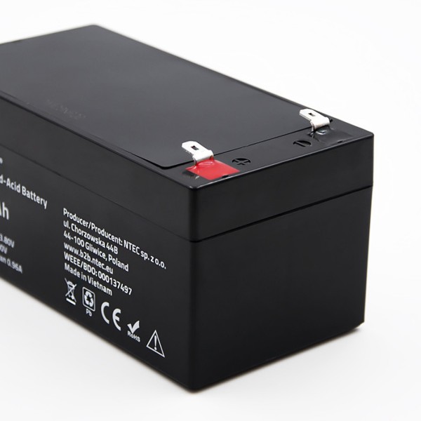 Акумулятор необслуговуваний LongLife AGM Qoltec 12V 3.3А/год
