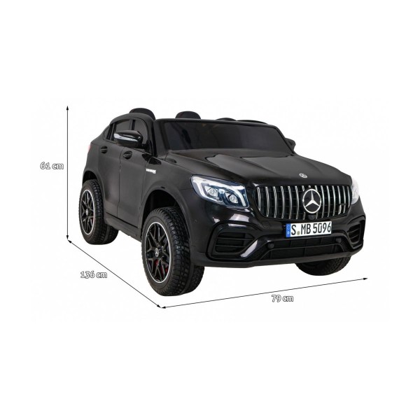 Джип на акумуляторі 4x4 Mercedes GLC 63S, чорний