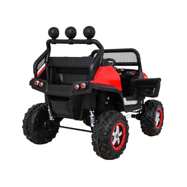 Джип на акумуляторі 4x4 Mercedes Benz Unimog Terenowy, червоний
