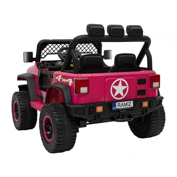Джип на акумуляторі двомісний 4х2 Geoland Power, рожевий