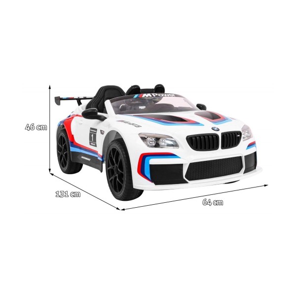 Автомобіль на акумуляторі BMW M6 GT3, білий