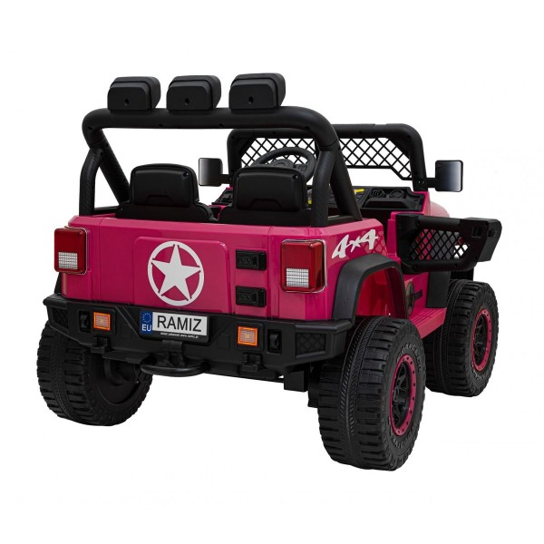 Джип на акумуляторі двомісний 4х2 Geoland Power, рожевий
