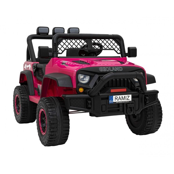 Джип на акумуляторі двомісний 4х2 Geoland Power, рожевий