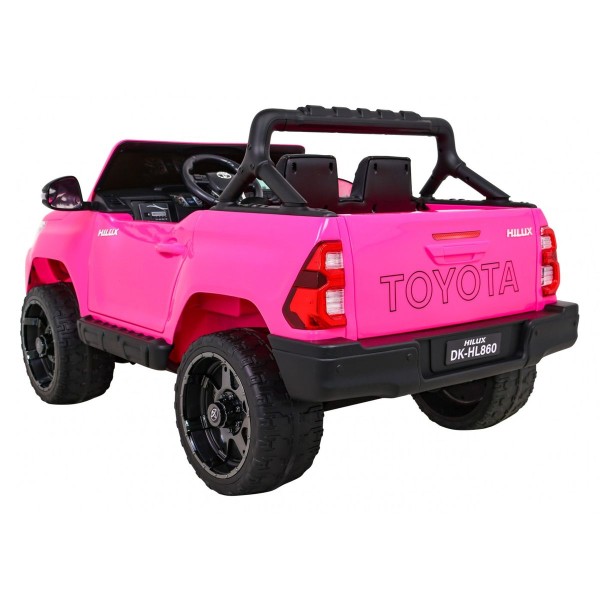 Джип на акумуляторі 4x4 Toyota Hilux, рожевий