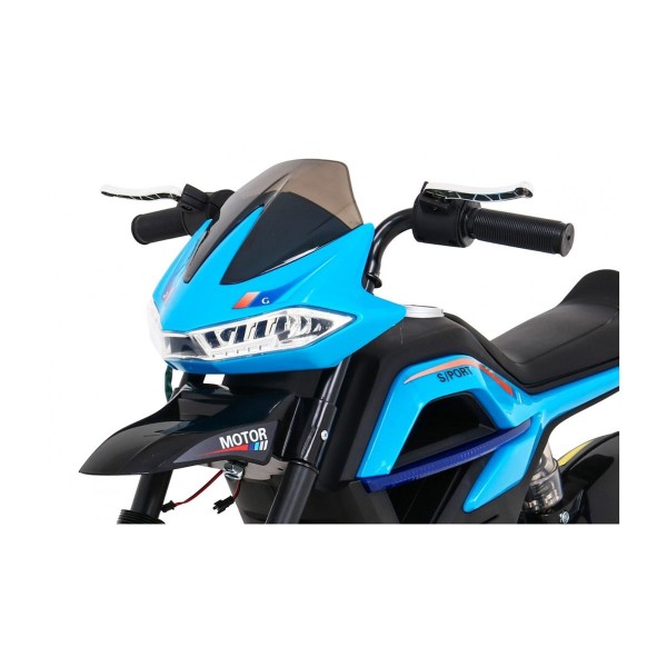 Мотоцикл на акумулятор Ramiz Night Rider, блакитний