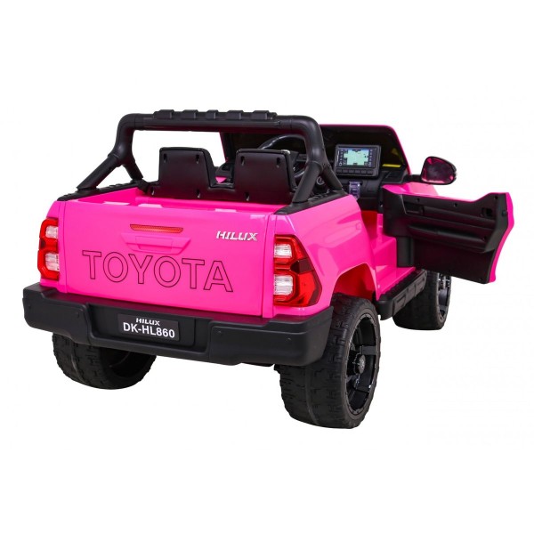 Джип на акумуляторі 4x4 Toyota Hilux, рожевий