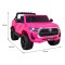 Джип на акумуляторі 4x4 Toyota Hilux, рожевий