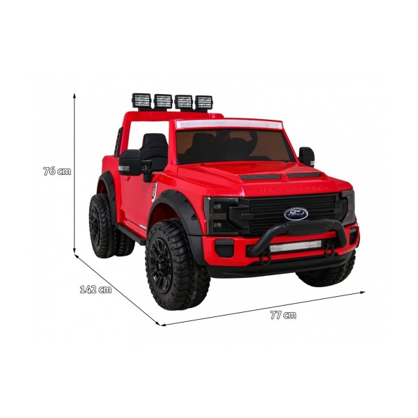 Джип на акумуляторі 4x4 Ford Super Duty, червоний