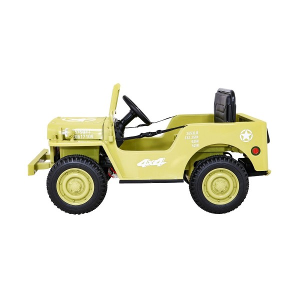 Джип на акумулятор військовий 4x4 Ramiz Retro, бежевий