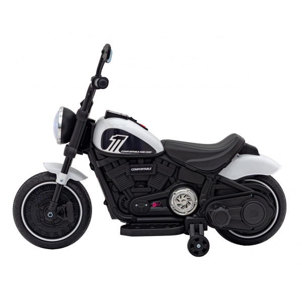 Мотоцикл на акумуляторі Chopper FASTER, білий