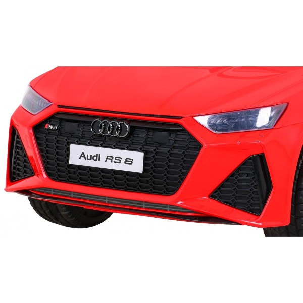 Автомобіль на акумуляторі Audi RS 6, червоний