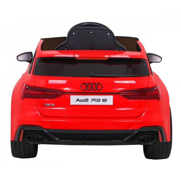 Автомобіль на акумуляторі Audi RS 6, червоний