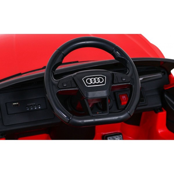 Автомобіль на акумуляторі Audi RS 6, червоний