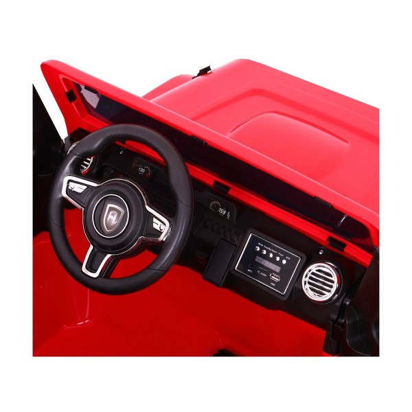 Джип на акумулятор 4x4 двомісний Ramiz Mighty Jeep, червоний