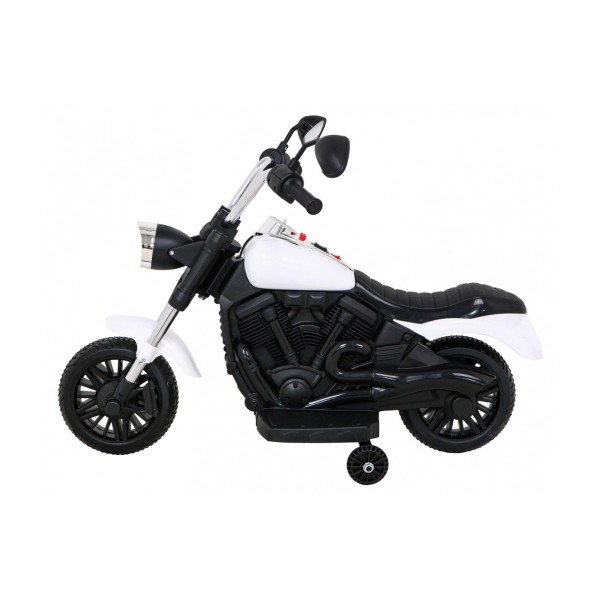Мотоцикл на акумулятор Ramiz Chopper V-Max, білий