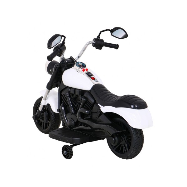 Мотоцикл на акумулятор Ramiz Chopper V-Max, білий