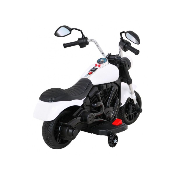 Мотоцикл на акумулятор Ramiz Chopper V-Max, білий