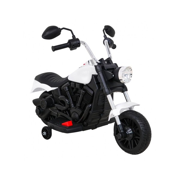 Мотоцикл на акумулятор Ramiz Chopper V-Max, білий