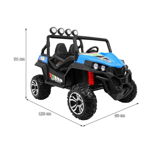 Двомісний баггі 4x4 на акумулятор Ramiz Grand Buggy Strong Lift, блакитний