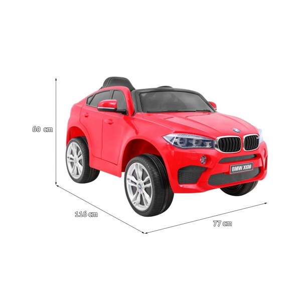 Автомобіль на акумуляторі BMW X6M, червоний
